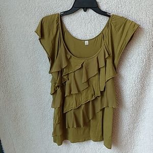 Breezy summer top M Olive green